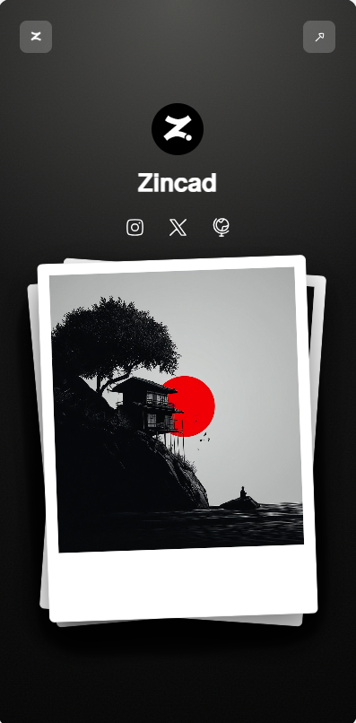 Polaroid placeholder preview